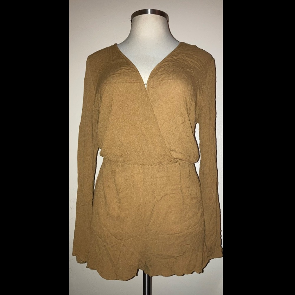 Mustard short romper